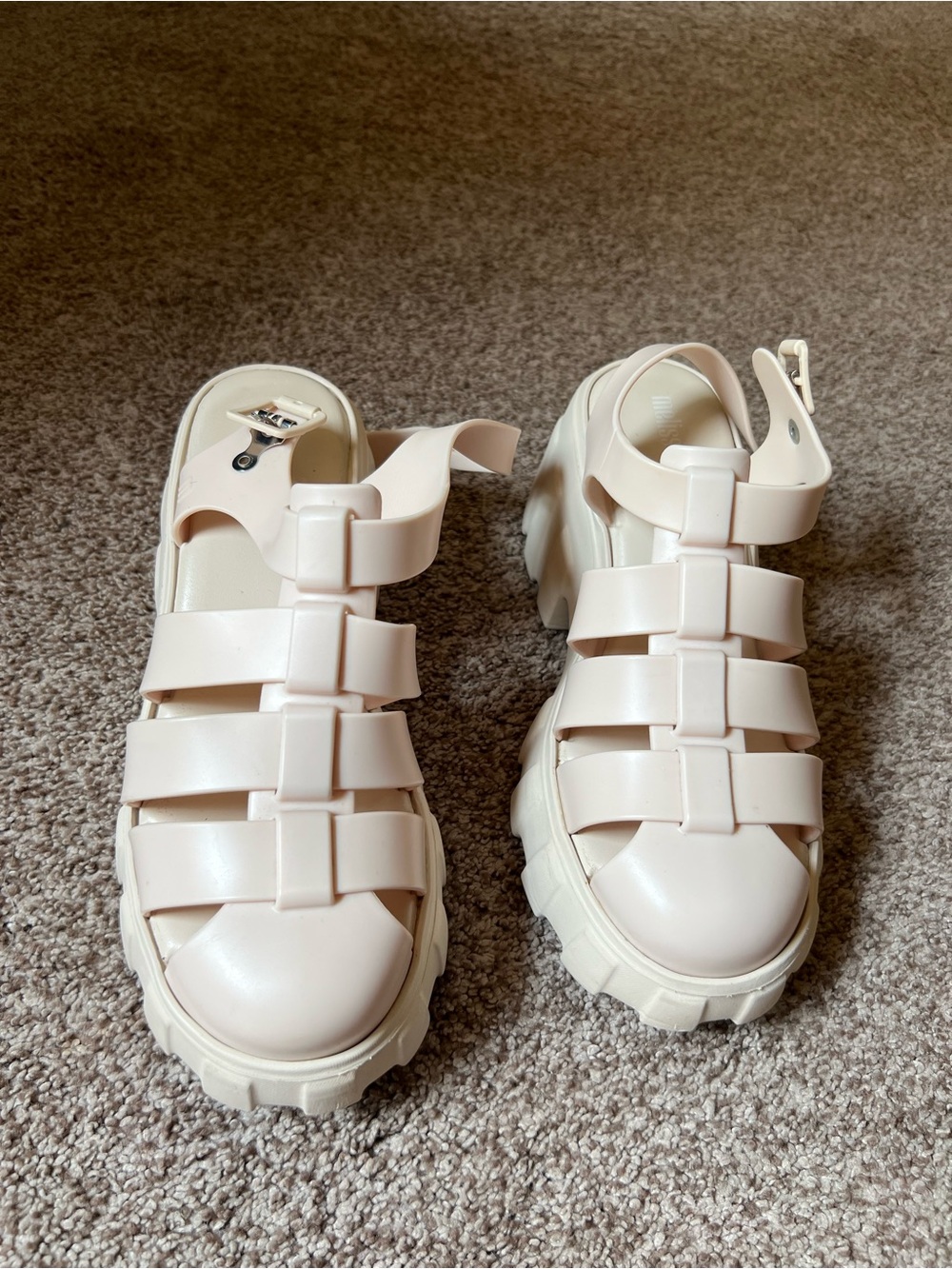 Melissa Megan Chunky Platform Sandal - Cream
